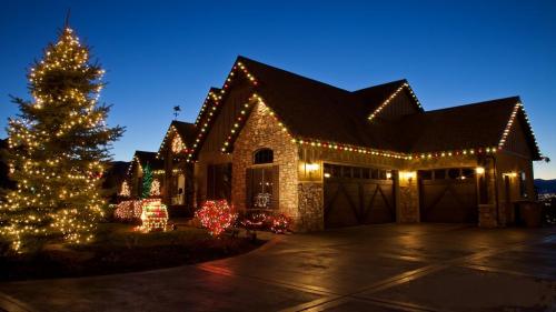 this image shows  Residential Christmas Light Installation in Rancho Cordova, CA